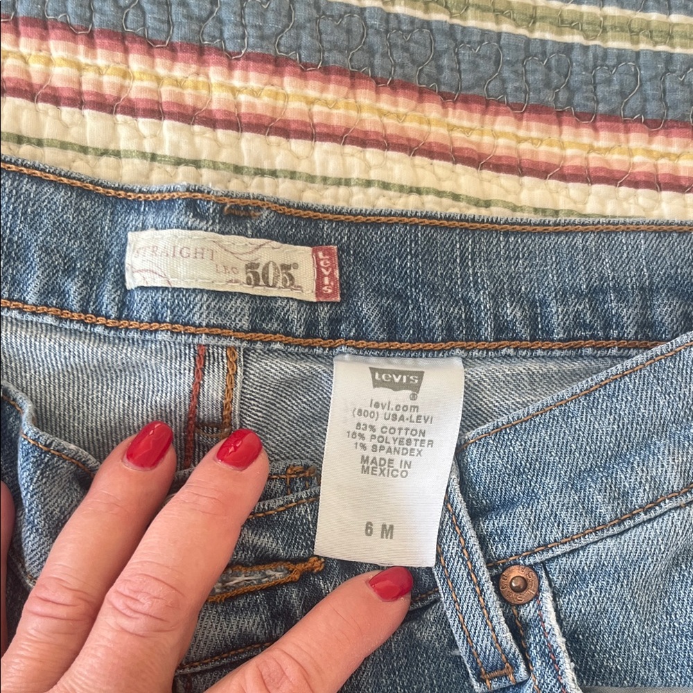 Levi's 505 Straight Denim Jeans - Picture 2 of 4